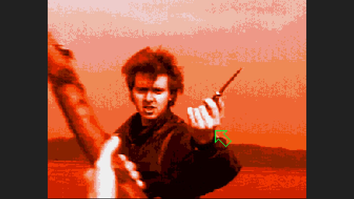 Ast gegen Taschenmesser: Beim Finale werden noch einmal alle Action-Register gezogen. Schnell auf die Hand klicken, um den eminent furchterregenden Killer zu entwaffnen.