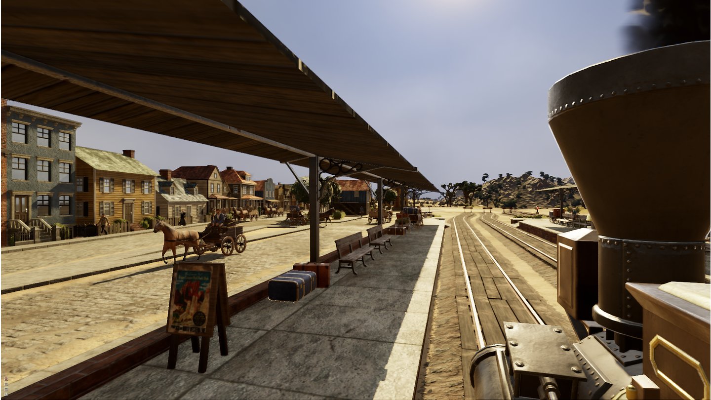 Railway EmpireWer mag, steigt als Passagier selber in den Zug ein und erfreut sich an den detaillierten Landschaften.