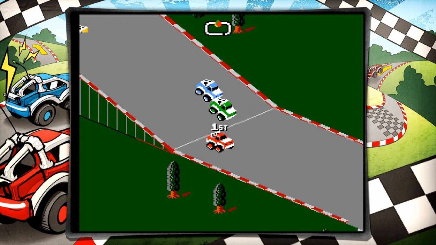 R.C. Pro-AM 2 (NES, 1992)
Fortsetzung des Spielzeugauto-Wettrennens. Im Prinzip mehr vom selben, diesmal aber mit Upgrade-Funktion bei den Autos.
Wertung: ** von ***