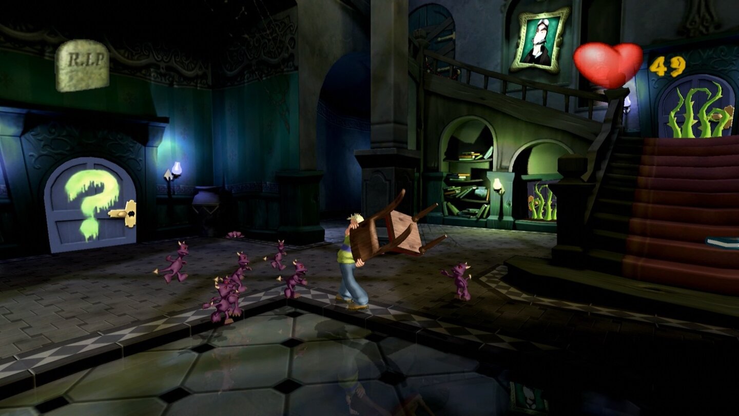 Grabbed by the Ghoulies (Xbox, 2003)
Die Idee um ein Schloss voller fieser, kleiner Kreaturen war gut, die Umsetzung aber sehr mäßig. Spaßbefreites Geprügel der simpelsten Art.
Wertung: * von ***