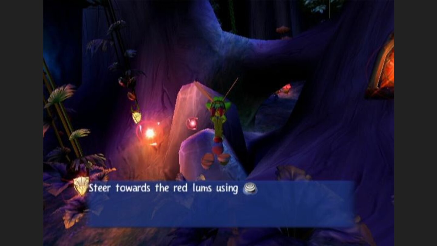 The game starts you off with a flying section.