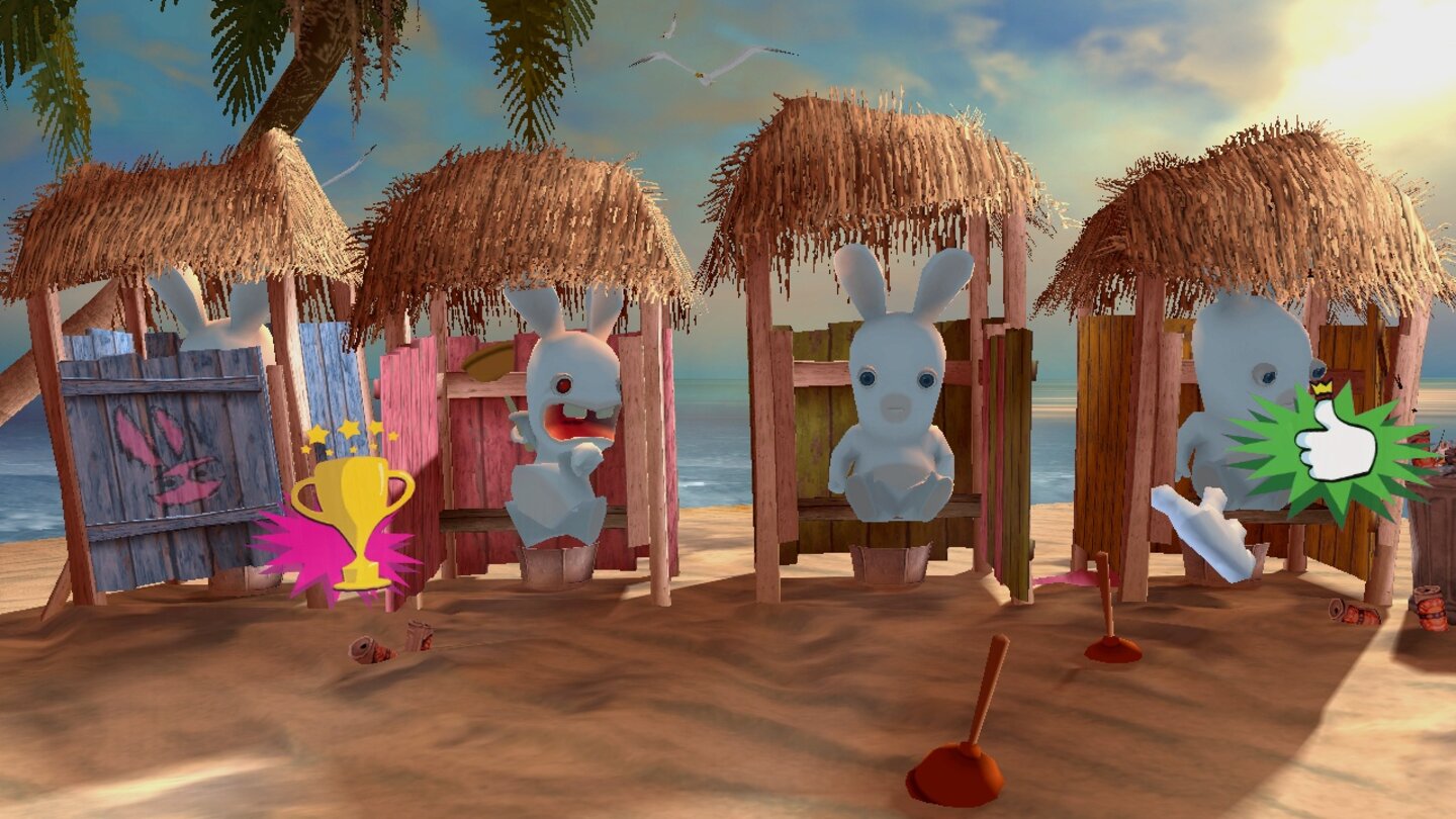 Rayman Raving Rabbids (2006)Die Minispielsammlung avanciert vor allem auf der Nintendos Wii zum Partyknüller, weil sie erstklassig auf deren Bewegungssteuerung abgestimmt ist. Die brüllenden Hasen werden zum Kult und bekommen sogar eine eigene TV-Serie.