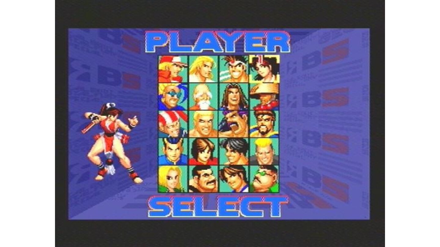 Player select screen