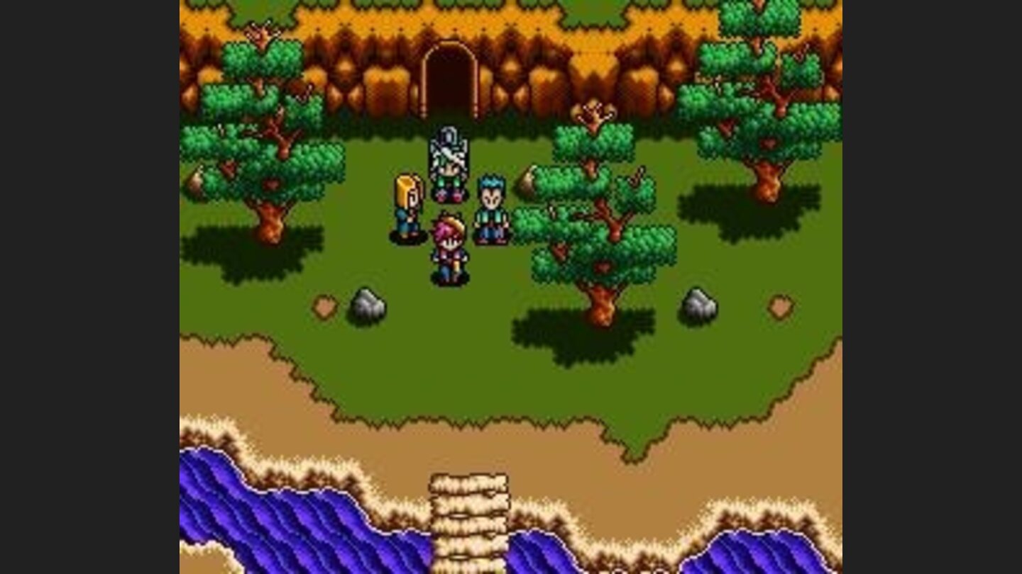 The thieves near a cave entrance