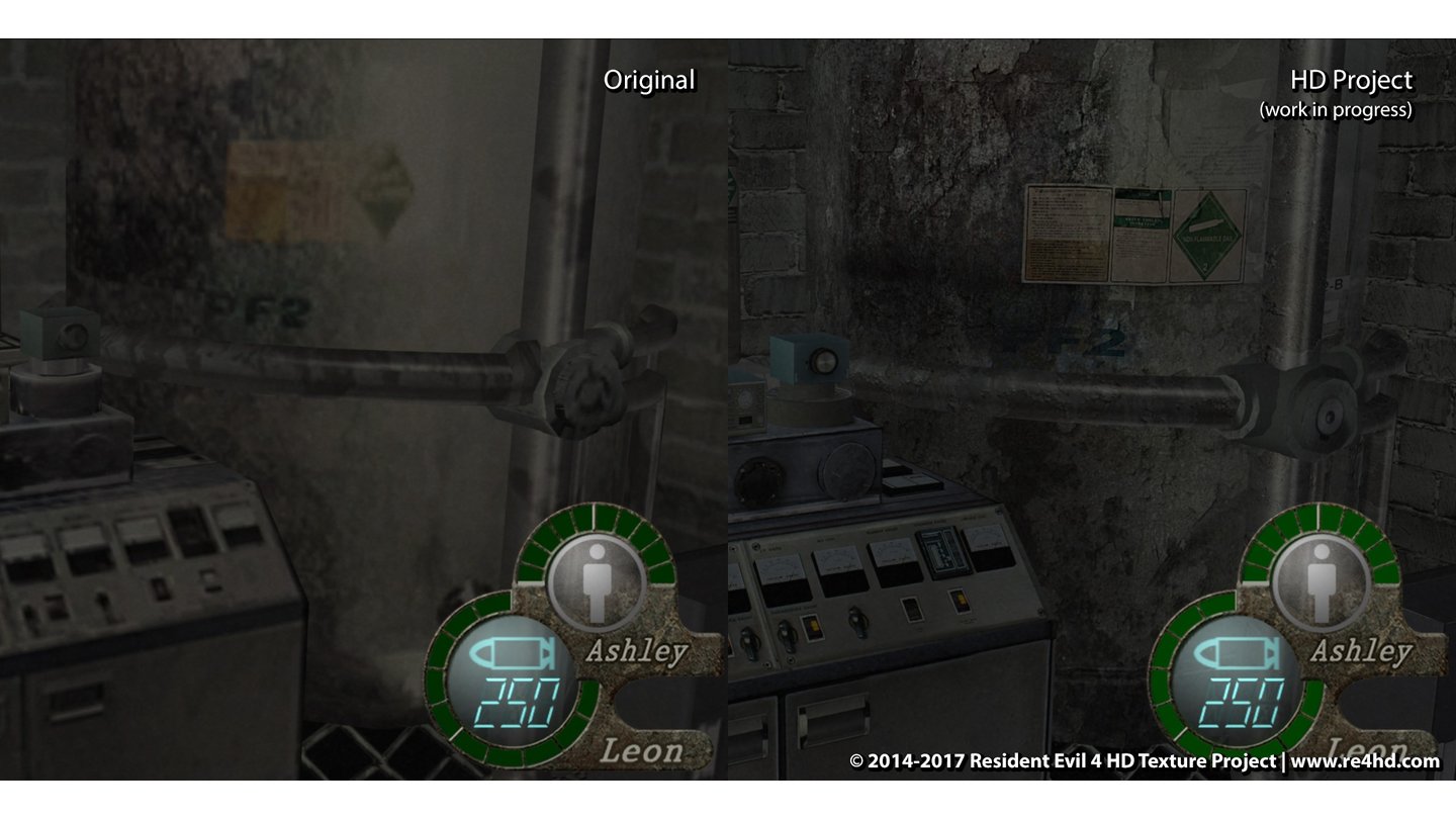 Resident Evil 4 HD - Vergleichs-Screenshots mit der Mod