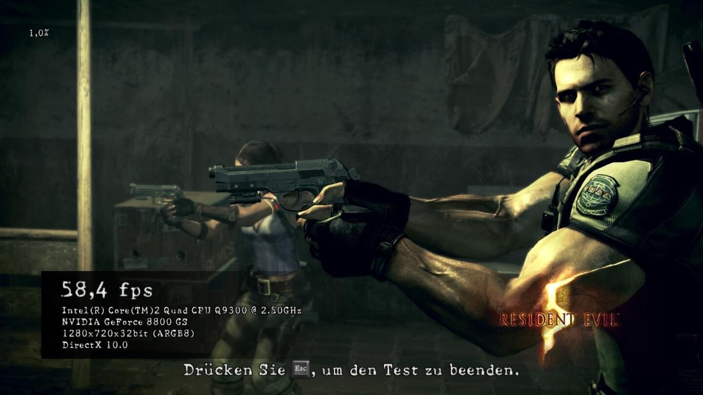 Resident Evil 5 - DX10 Benchmark PC