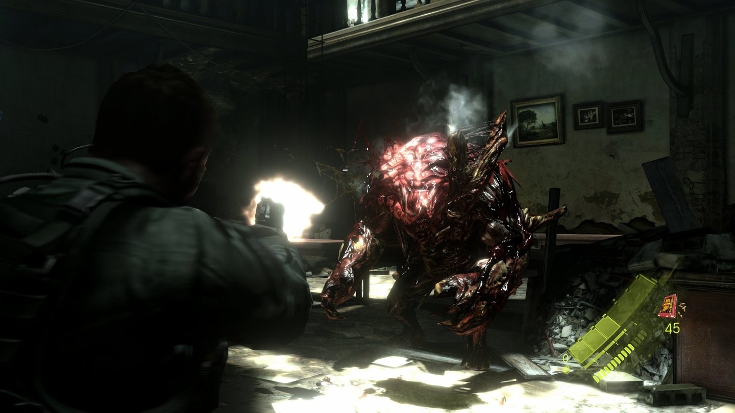 Resident Evil 6Der Kampf gegen dieses Monster gestaltet sich recht spannend, wird aber danach noch gefühlt Dutzende Male wiederholt.