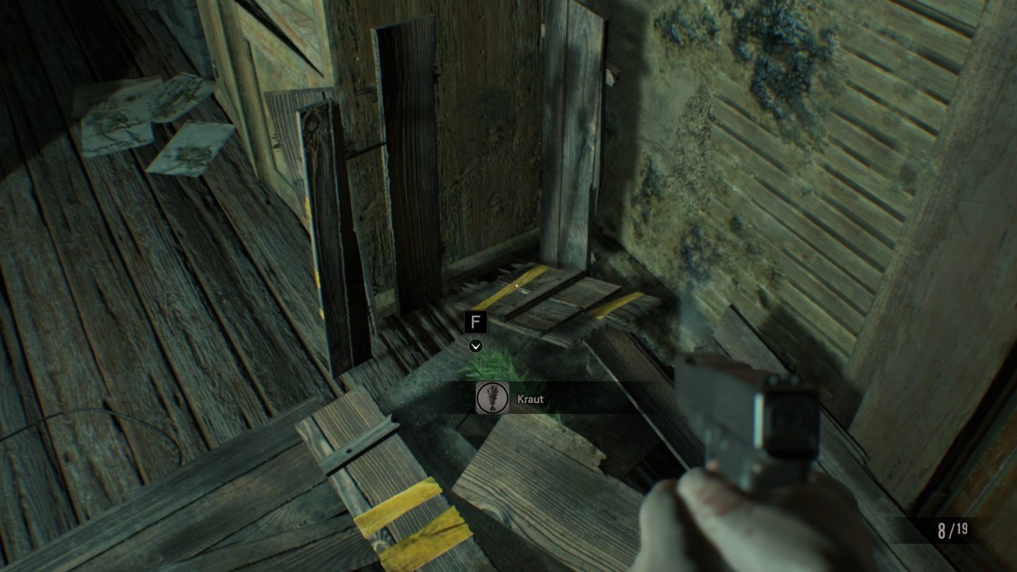 Überall sind Kisten versteckt, deren Inhalt sich nach Bedarf des Spielers generiert - mal finden wir Munition, mal wertvolle Crafting-Zutaten.