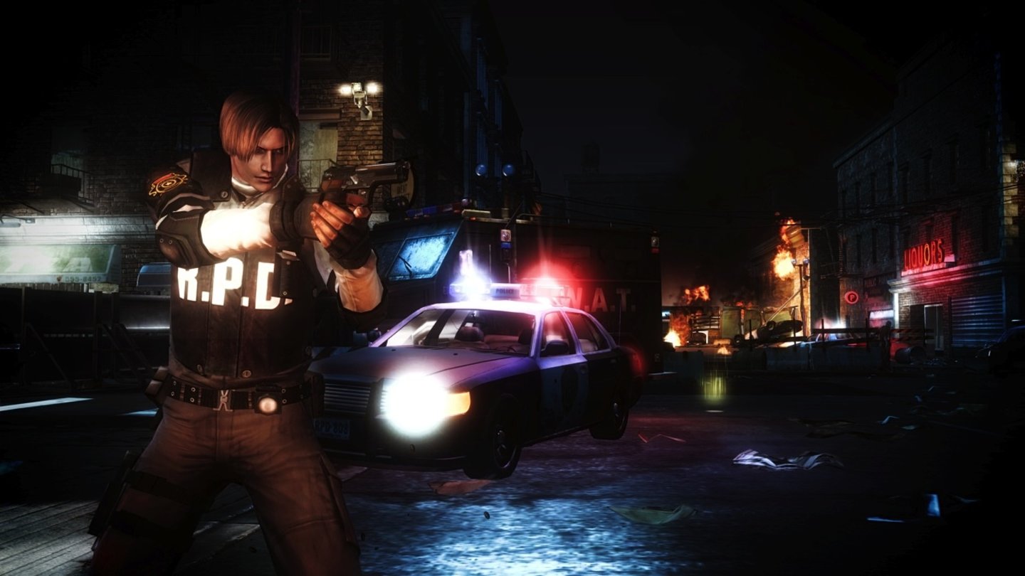 Resident Evil: Operation Raccoon CityLeon S. Kennedy hat zuviel gesehen: Die Umbrella-Geschäftsleitung fordert den Tod des Polizisten.