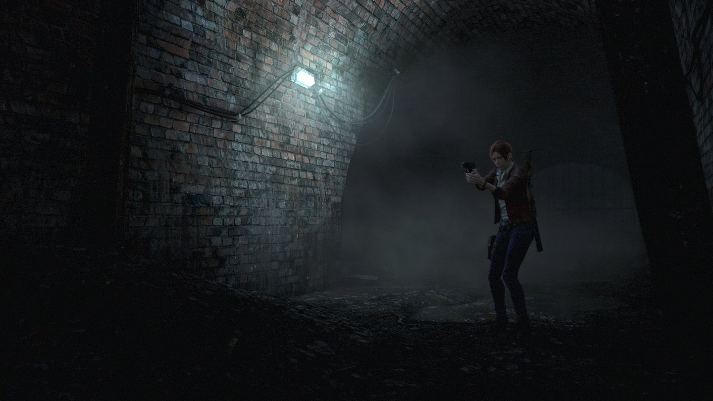 Resident Evil: Revelations 2Einsatz für Natalia: Bei diesem unsichtbaren Gegnertyp muss das Waisenmädchen seine Position erkennen.