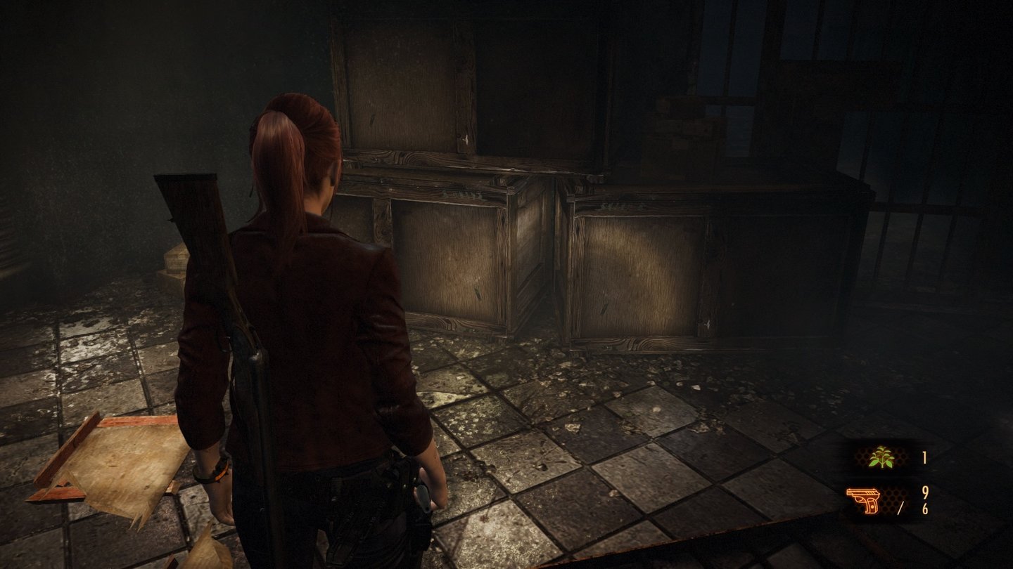 Resident Evil: Revelations 2Als Claire sehen wir an dieser Stelle exakt nix.