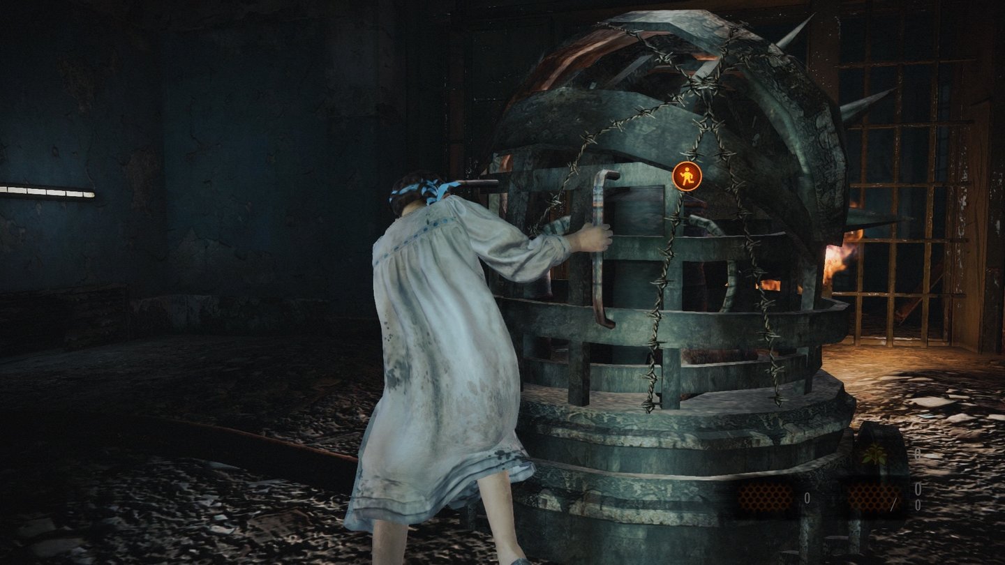 Resident Evil: Revelations 2Hin und wieder müssen Schalter gedrückt oder Mechanismen bewegt werden.