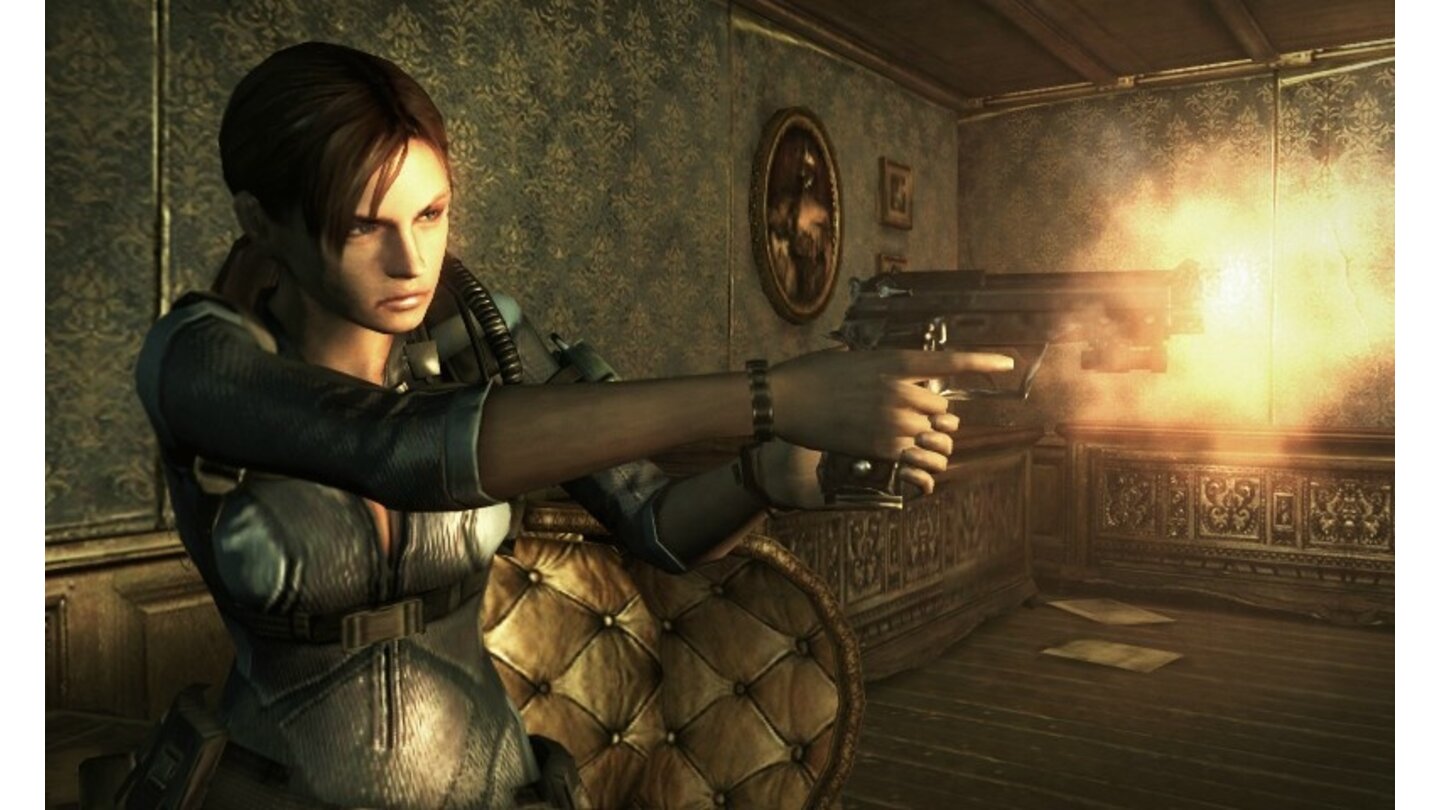 Resident Evil: RevelationsJill Valentine in Aktion: Die Heldin des Spiels kennt man unter anderem aus Resident Evil 3: Nemesis.
