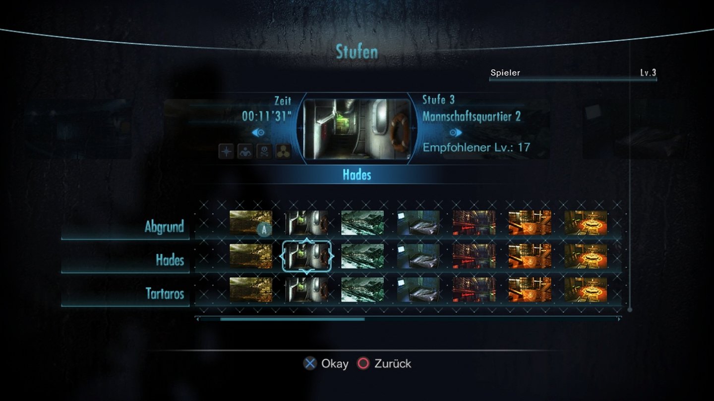 Resident Evil: RevelationsIm Raubzug-Modus gilt es, verschiedene abgetrennte Areale aus dem Hauptspiel zu durchlaufen und die beste Punktzahl einzusacken.
