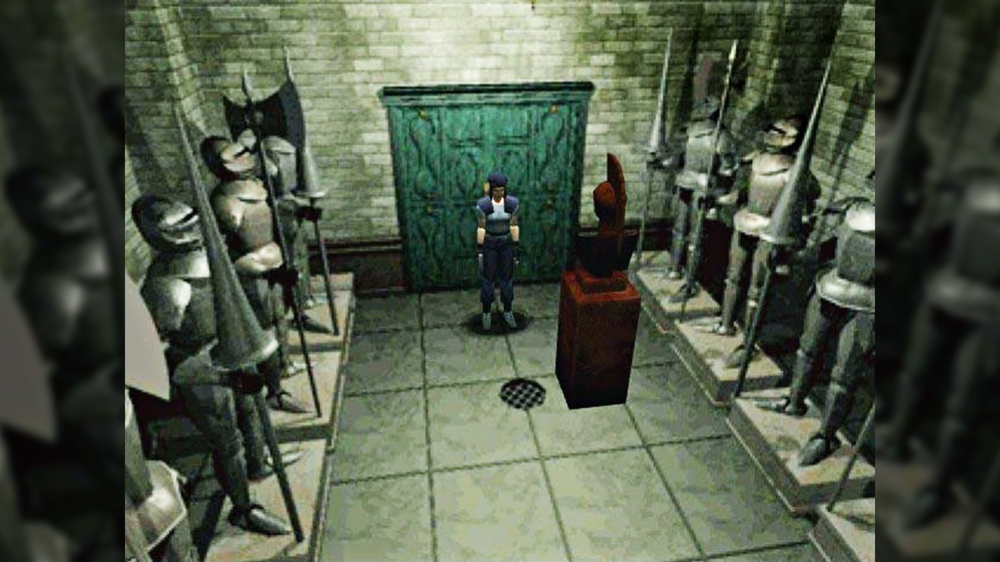 Resident Evil (PC)Rätsel (zum Beispiel mehrere mit verschiebbaren Statuen) müssen wir auch lösen.