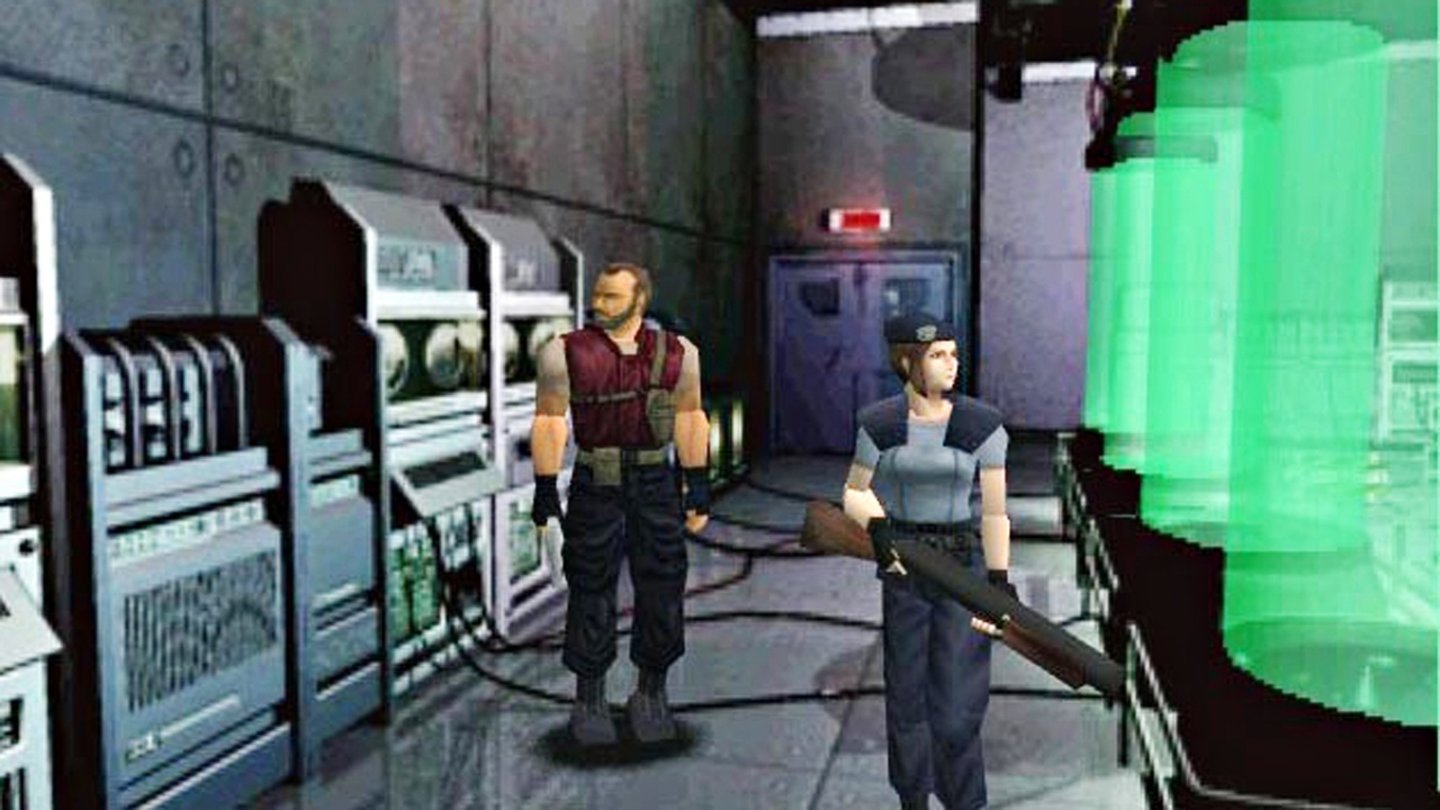 Resident Evil (PC)Gegen Ende des Spiels verchlägt es Jill (mit Barry Burton) in ein unterirdisches Labor.