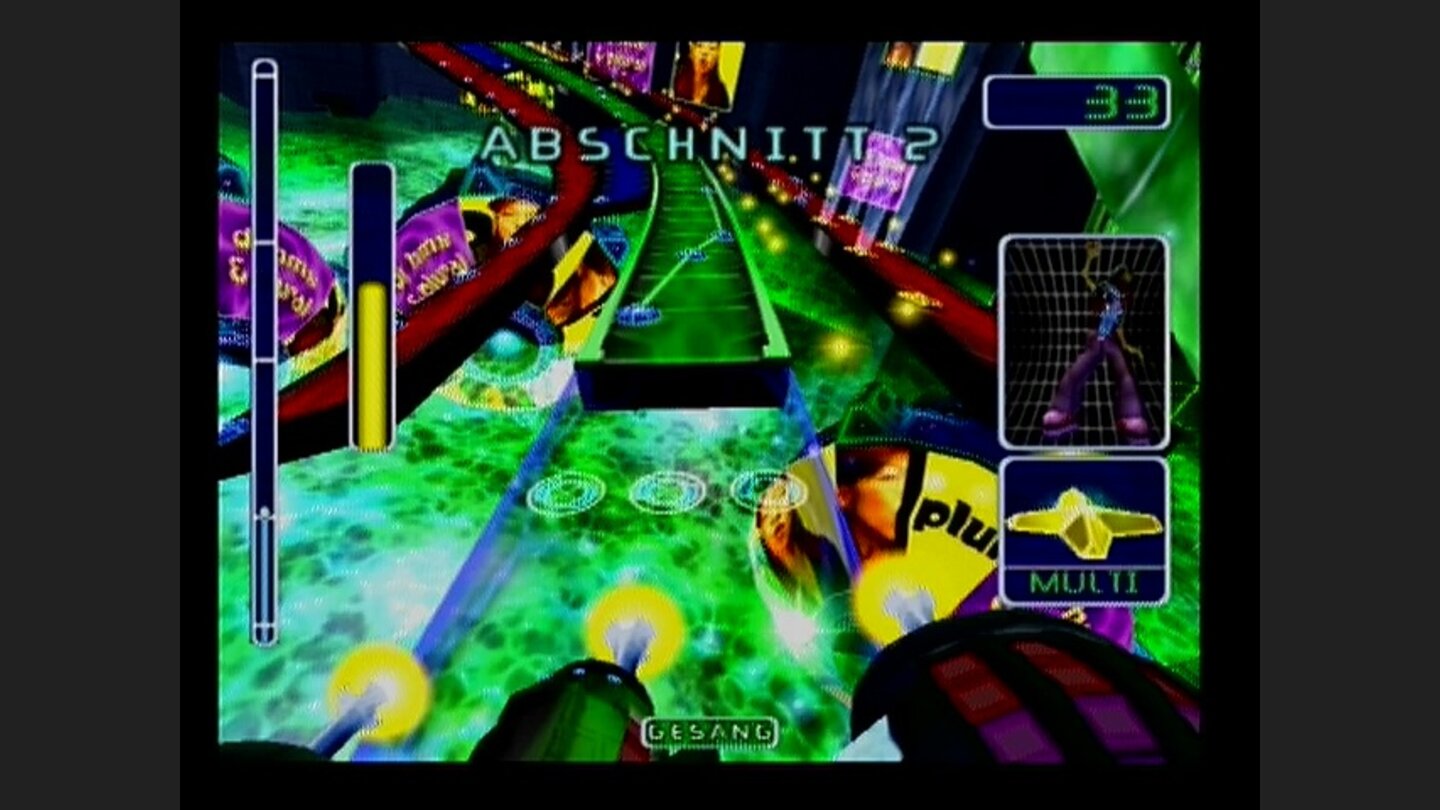 Retro Hall of Fame: AmplitudeAbschnitt zwei beginnt, und wir haben einen Multiplikator in der Hinterhand – jetzt können wir endlich richtig punkten, um neue Songs freizuschalten.