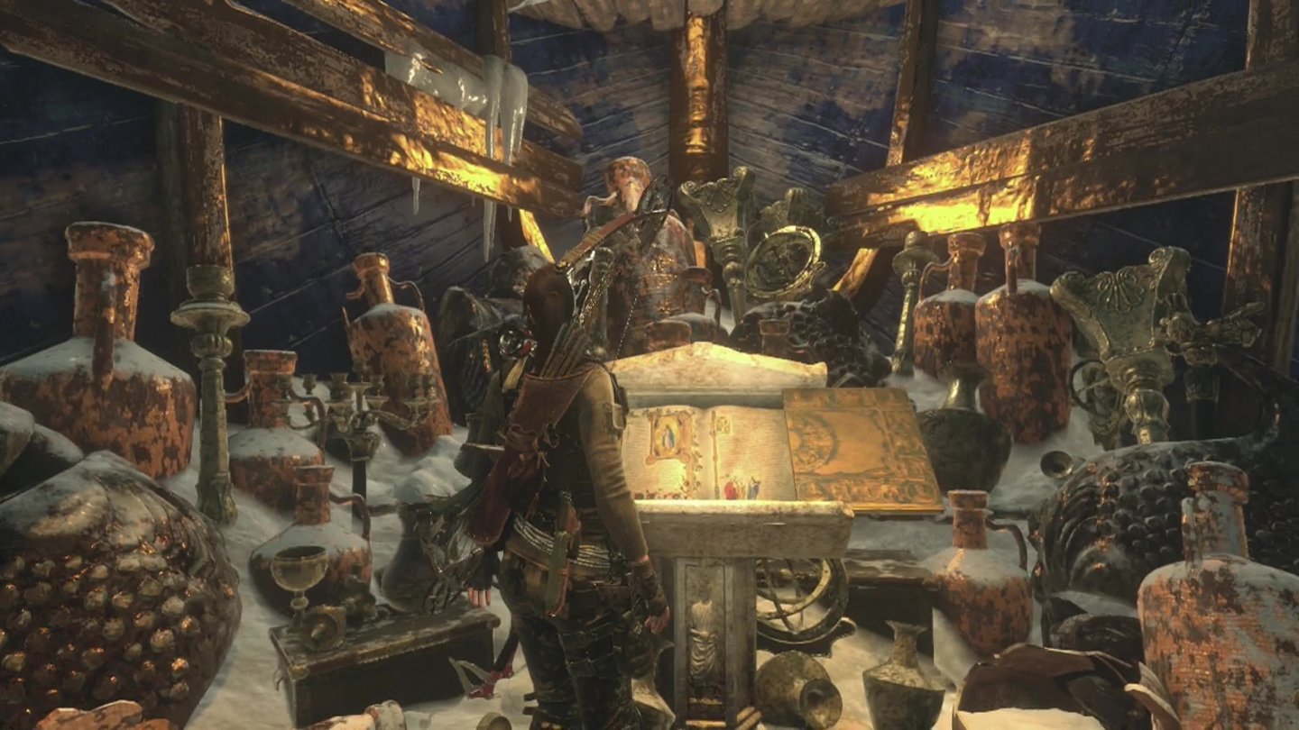 Rise of the Tomb Raider (Xbox One)Die Schätze in den Gräbern bringen uns Geld und Erfahrungspunkte.