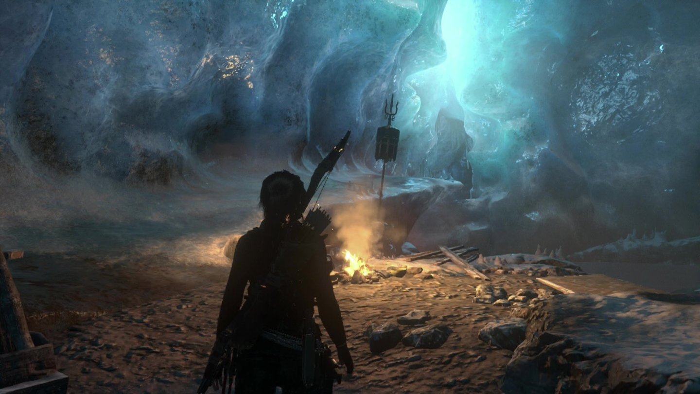 Rise of the Tomb Raider (Xbox One)Die Lagerfeuer sind gleichzeitig Schnellreise-Orte.