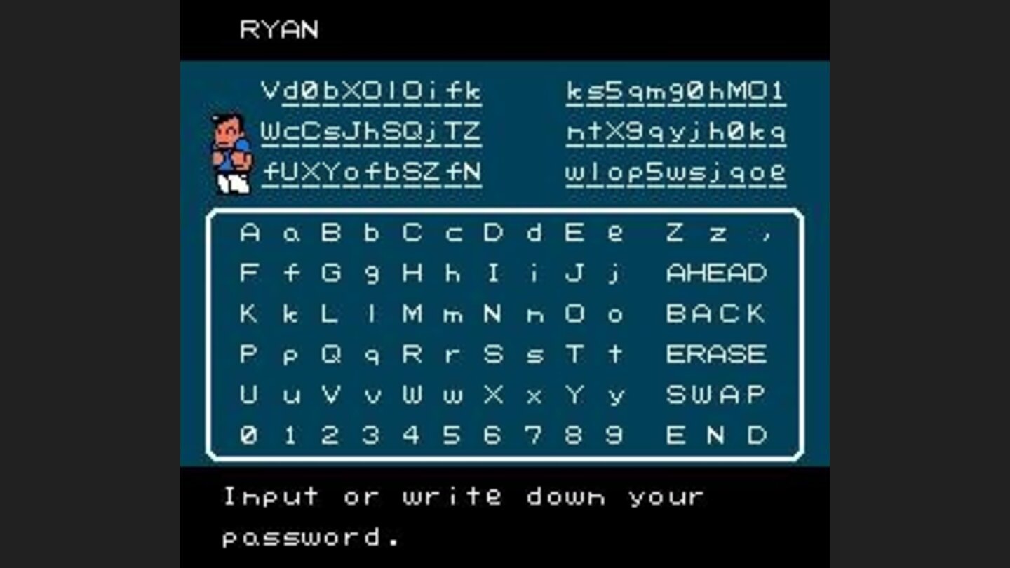 Password input