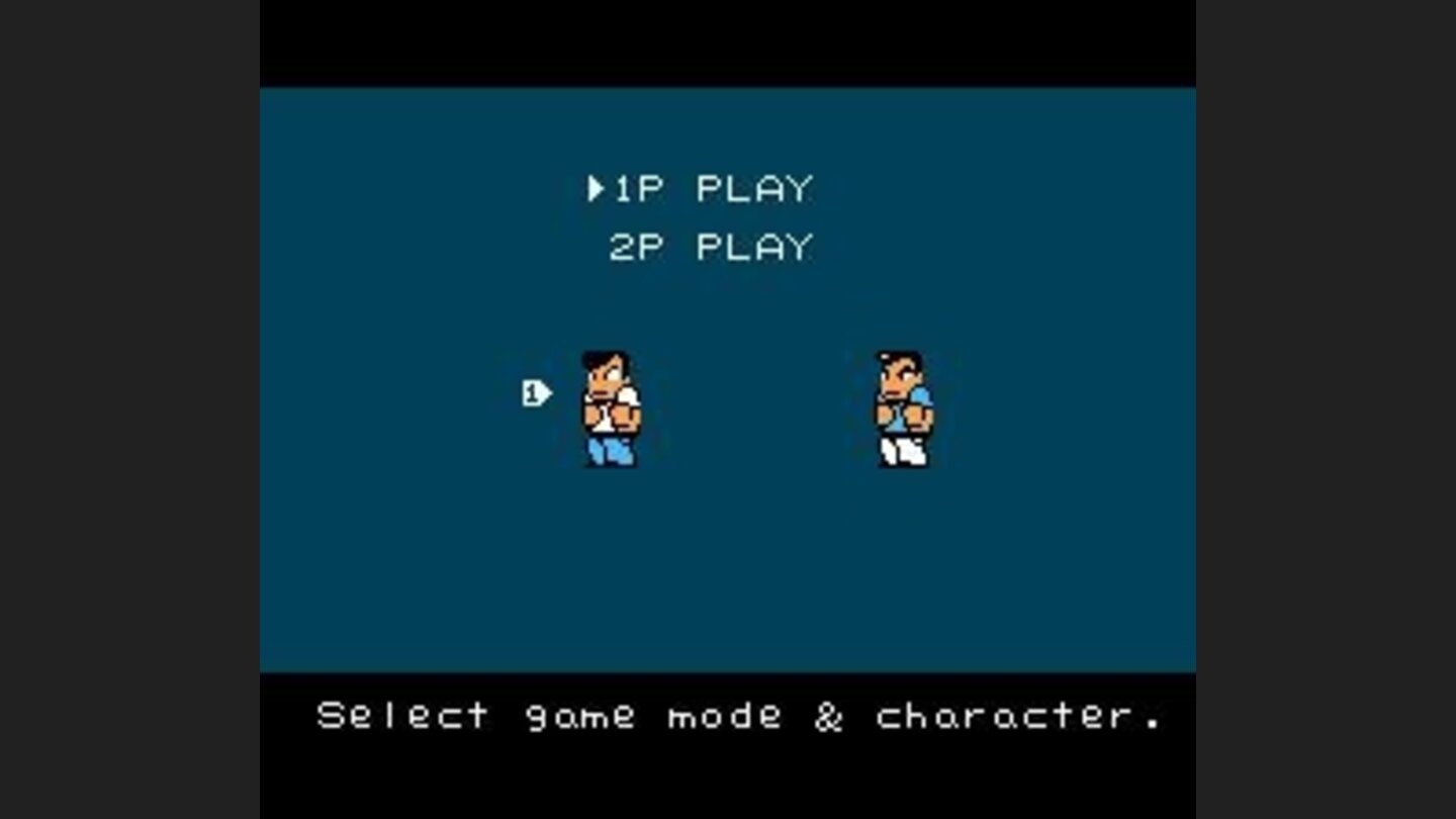 Selecting game mode + character... obviously