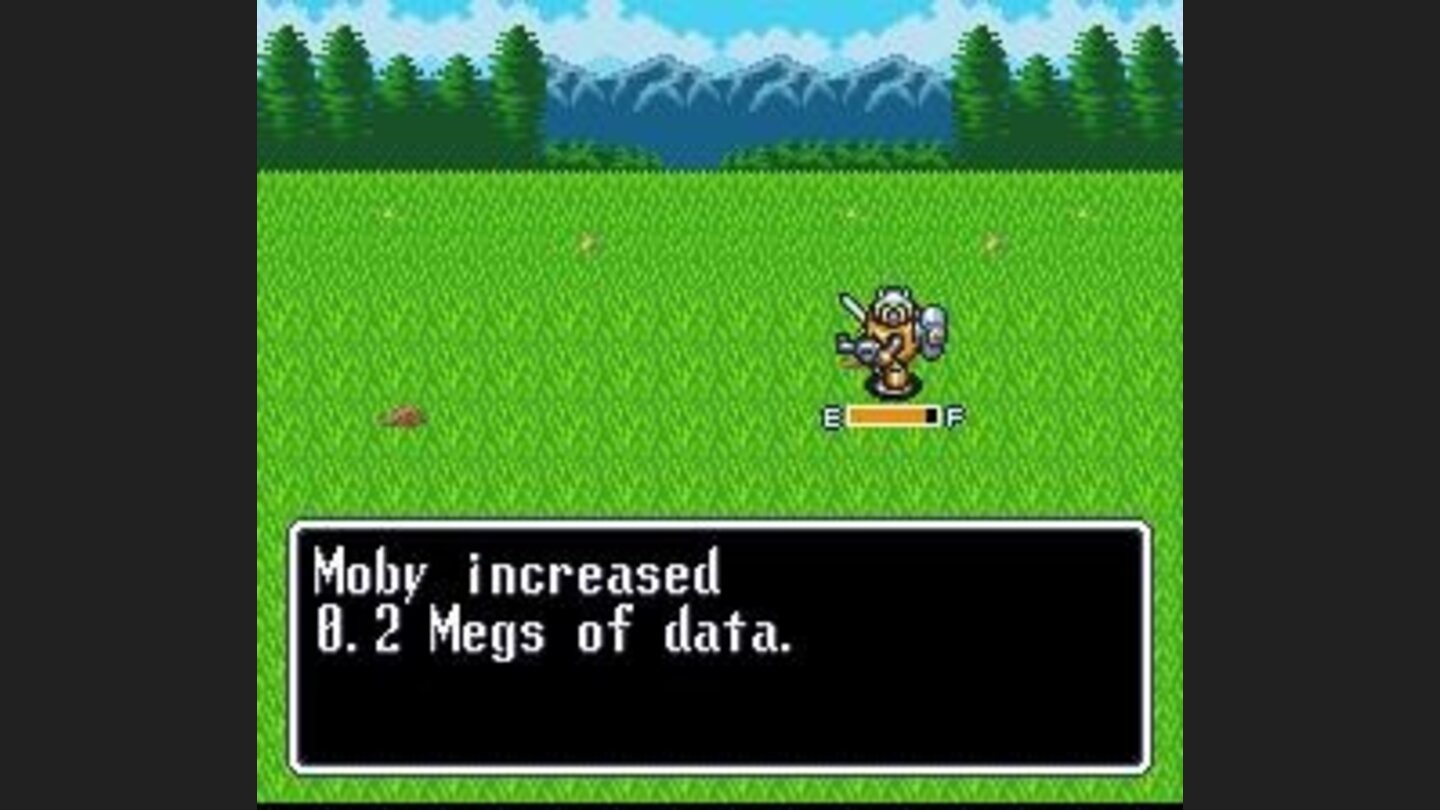 Experience is gained in Megs of data