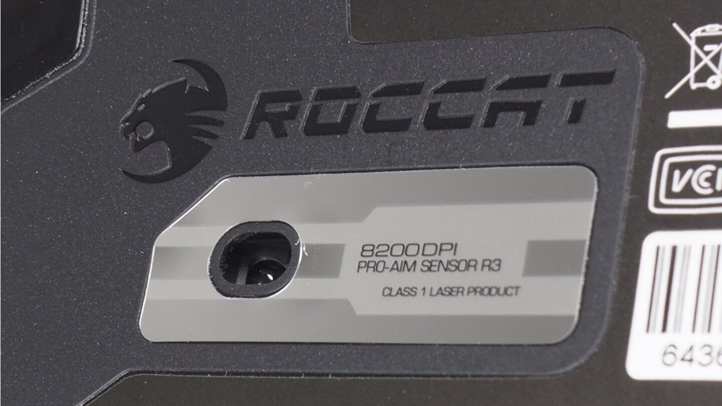 Der Laser-Sensor ermöglicht bis zu 8.200 dpi und wird von Roccat bereits in der Kone XTD verwendet.