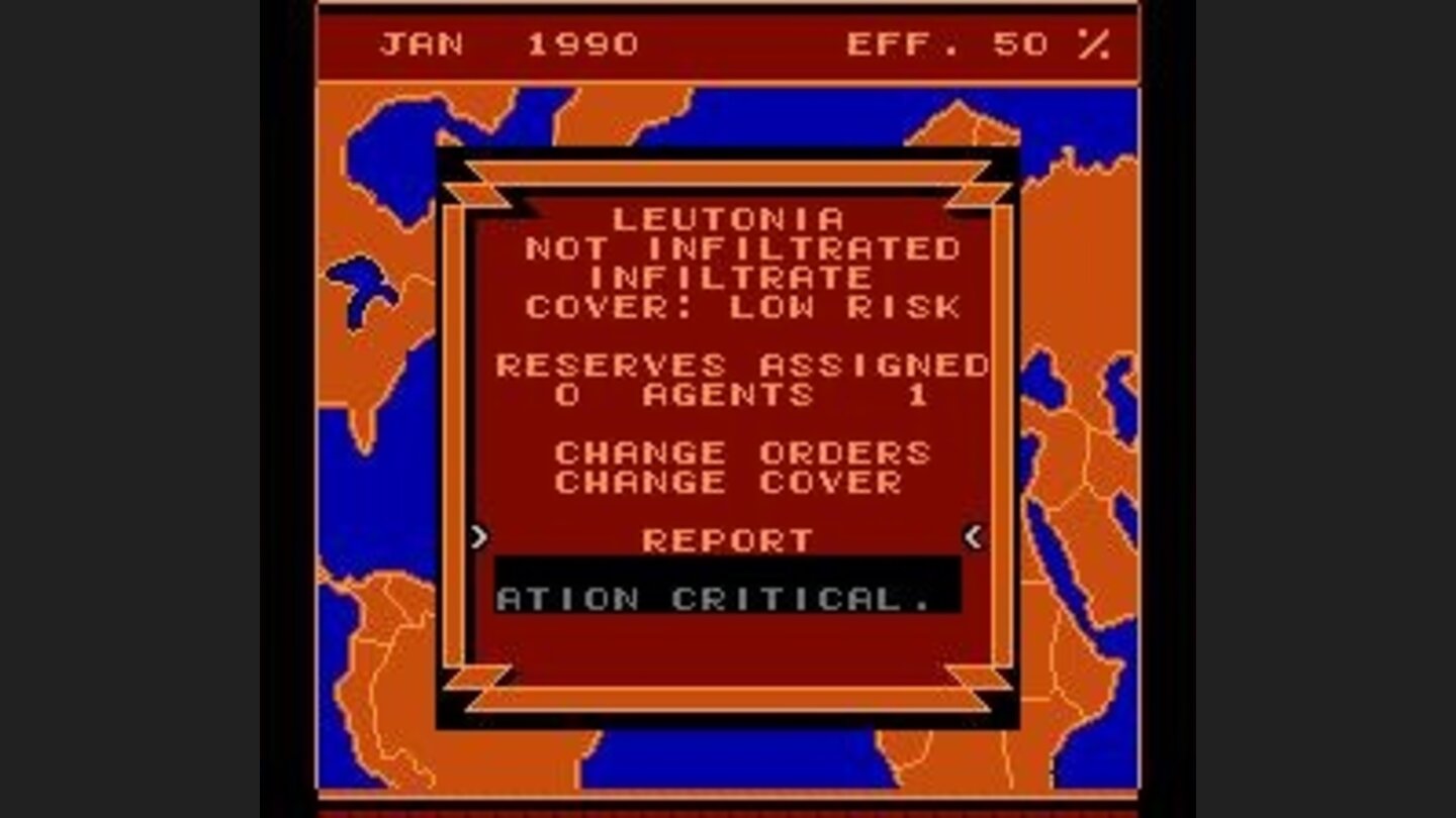 Spies report on the situation within each country