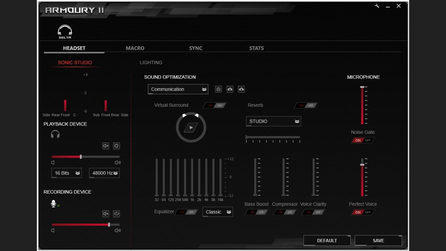 ROG Delta Armoury Software