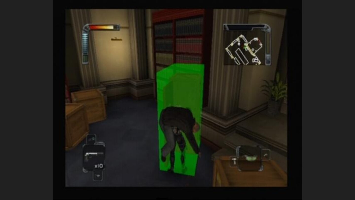 Hiding the guards body inside a crate