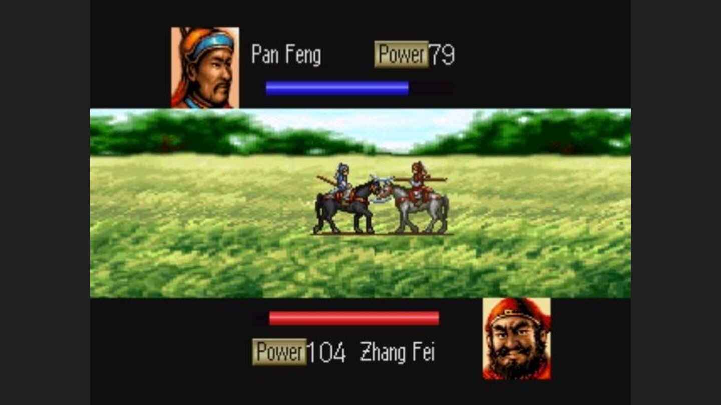 Pan Feng unwisely picks a fight with the legendary Zhang Fei during a battle.
