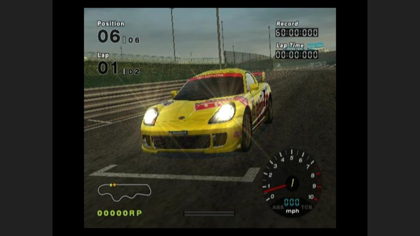 Your car just before starting a race