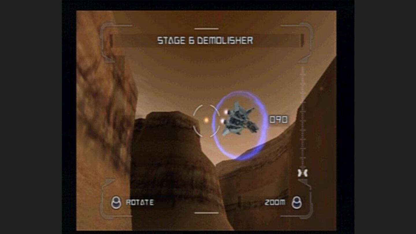 One of the boss battles, against L.E.D. Battlecruiser.