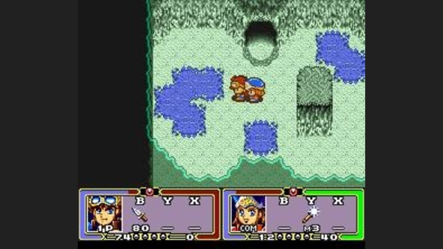 Dungeon with blue pools