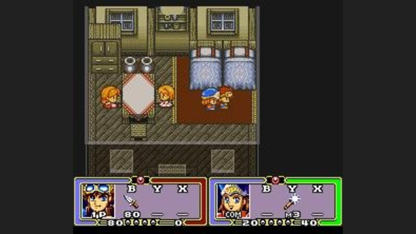 Visiting a house with two girls and two beds