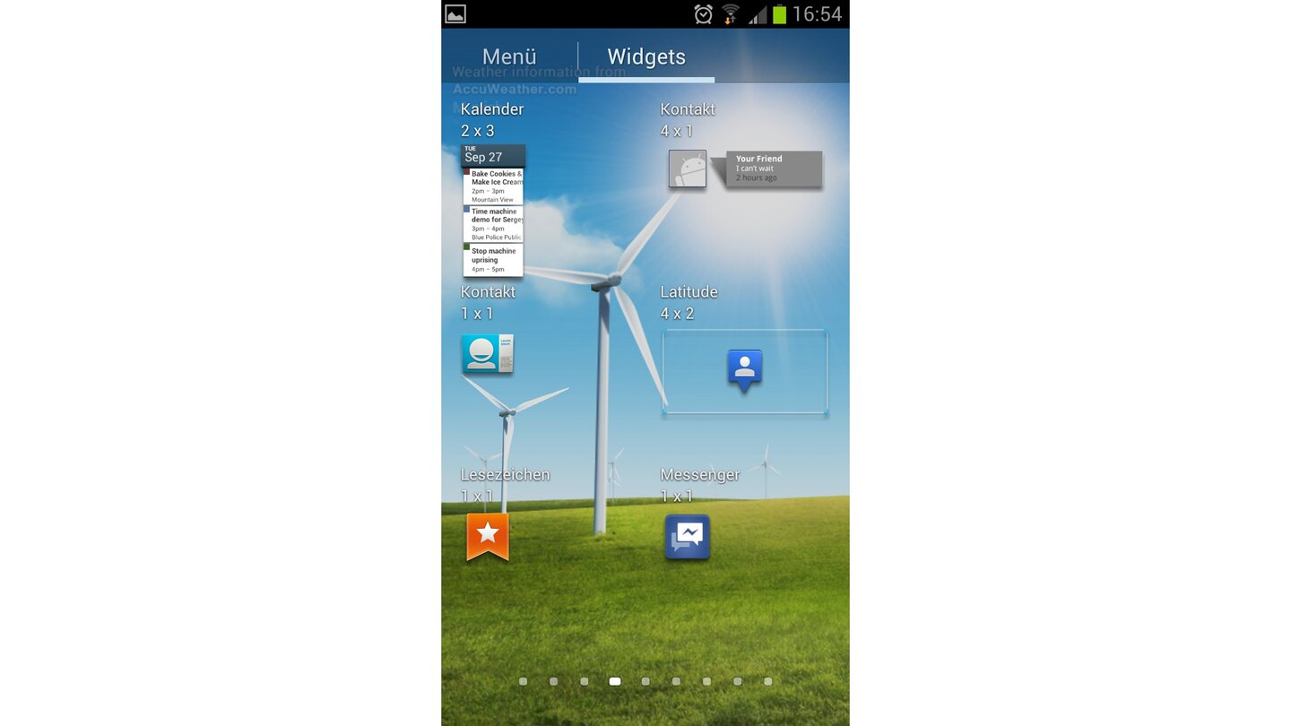 Samsung Galaxy S3 Screenshots