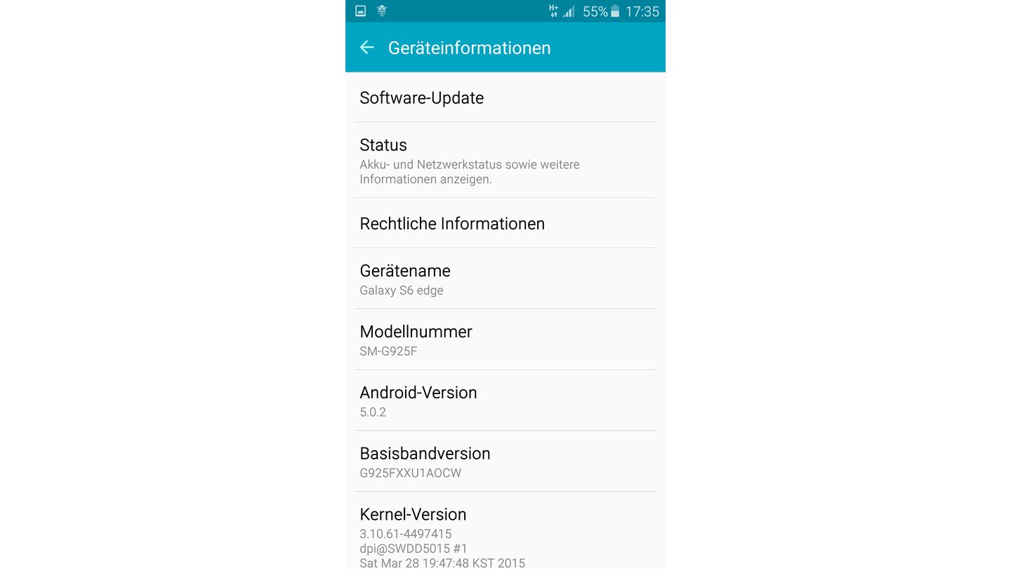 Samsung Galaxy S6 - Screenshot