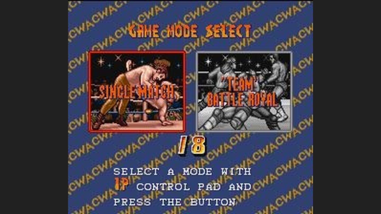 Selecting game mode