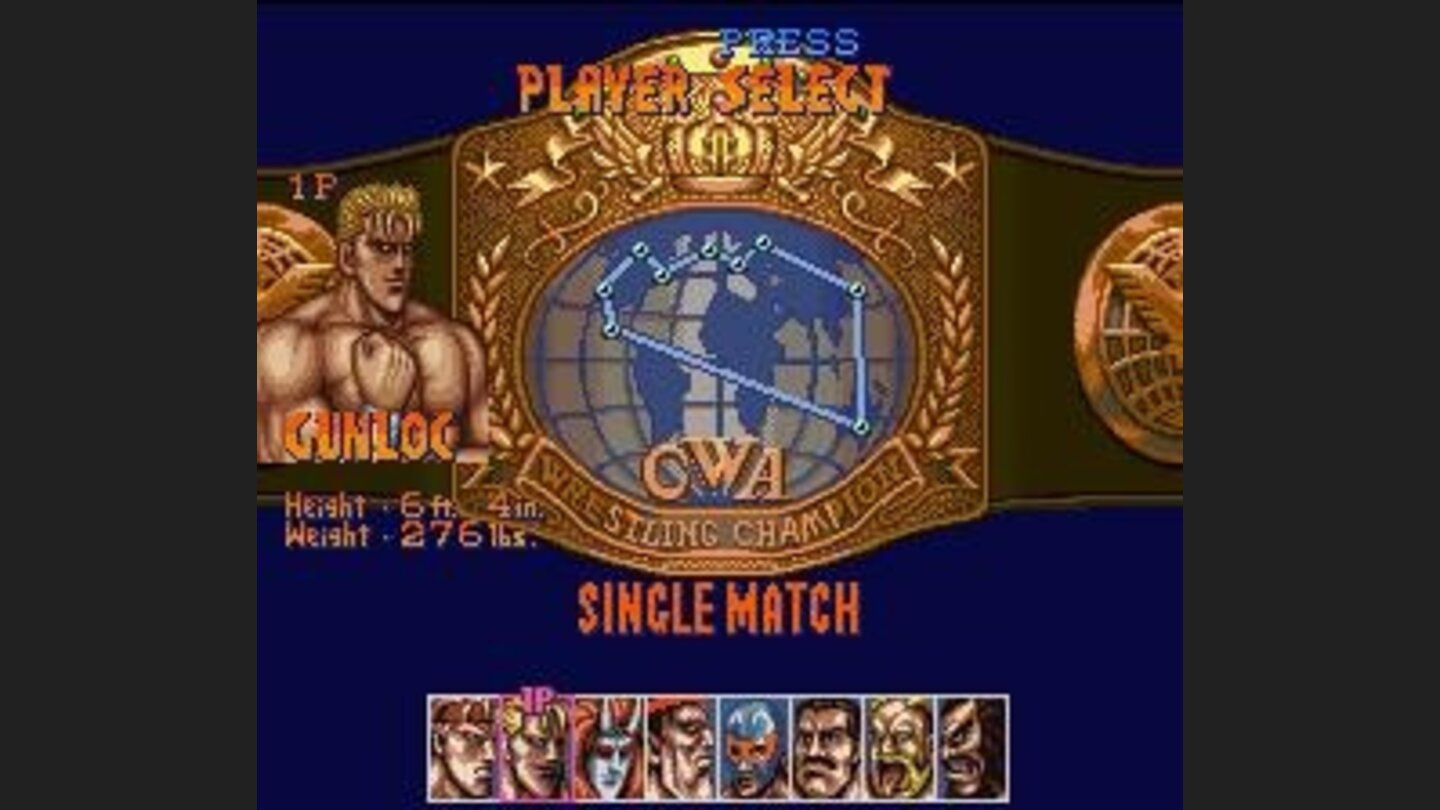 Character select screen