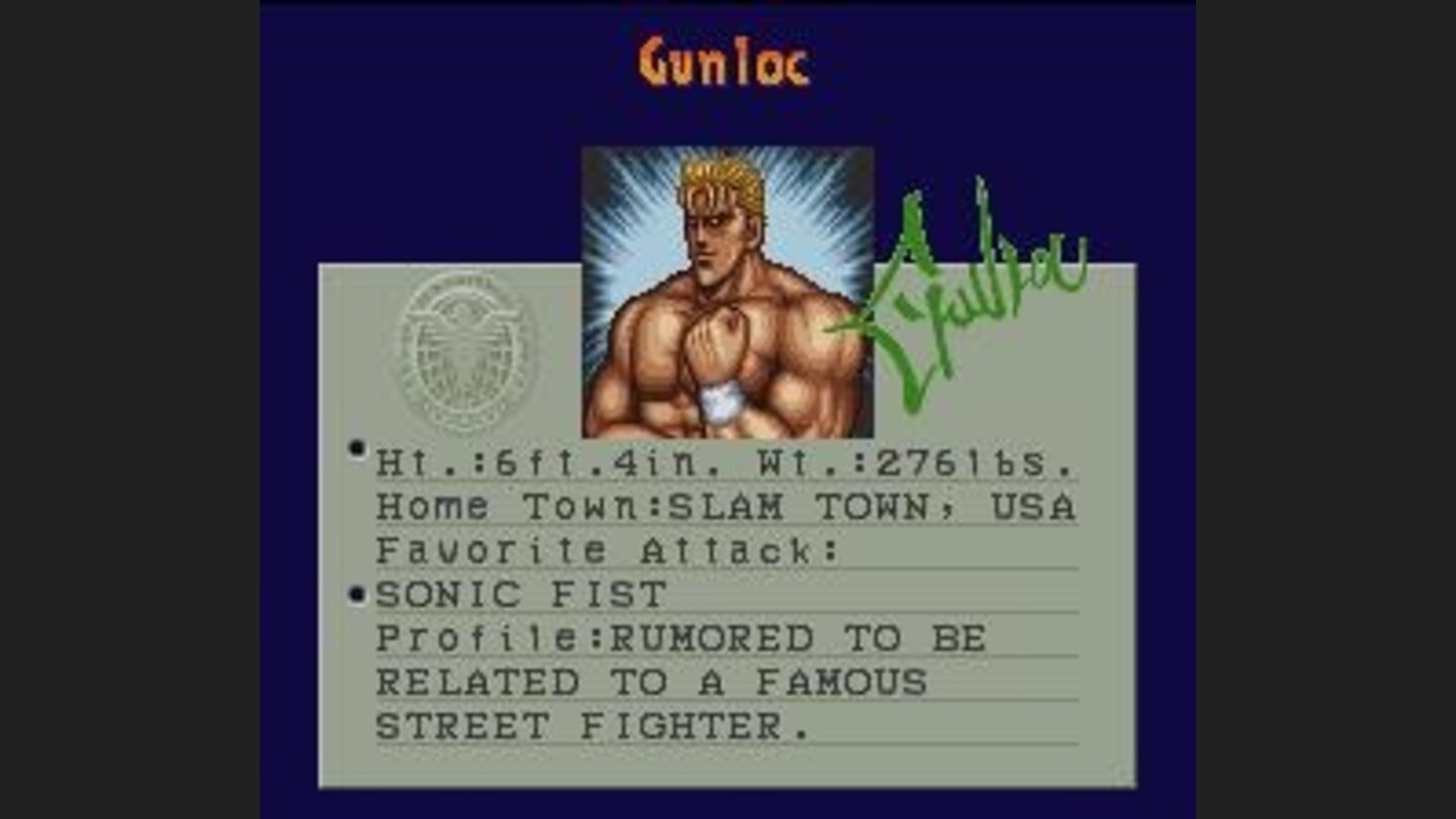Character description