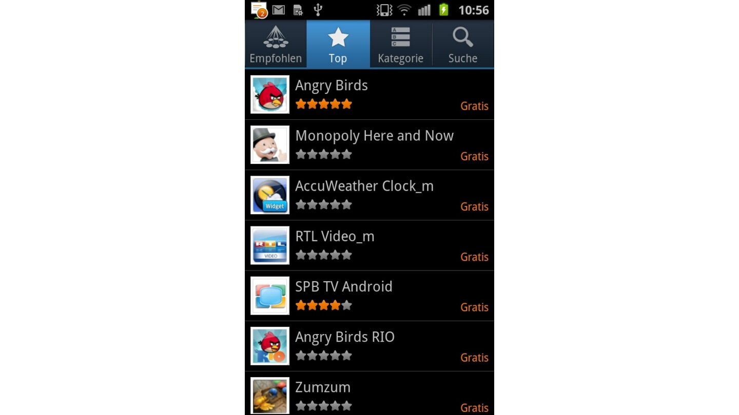 Samsung Apps Top