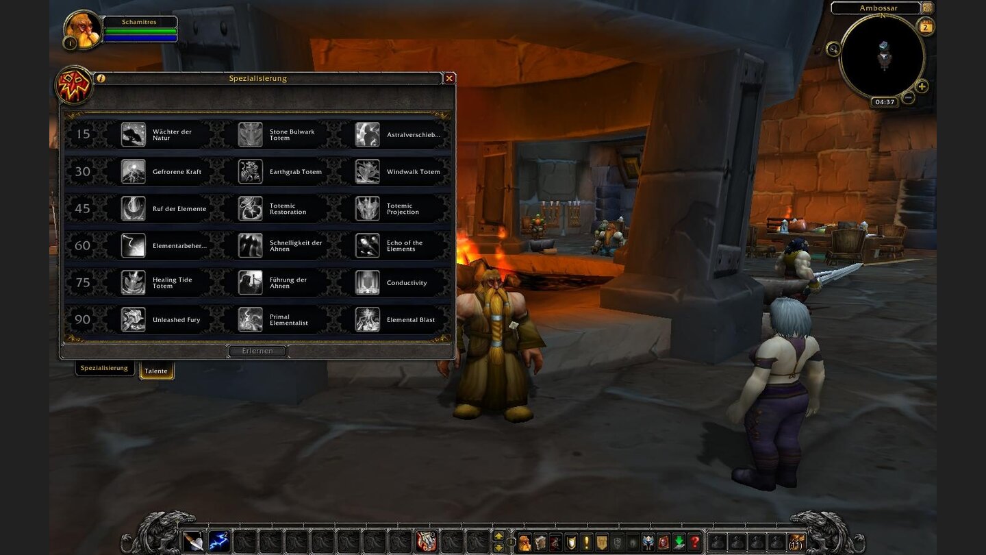 Alle Talente des Schamanen.