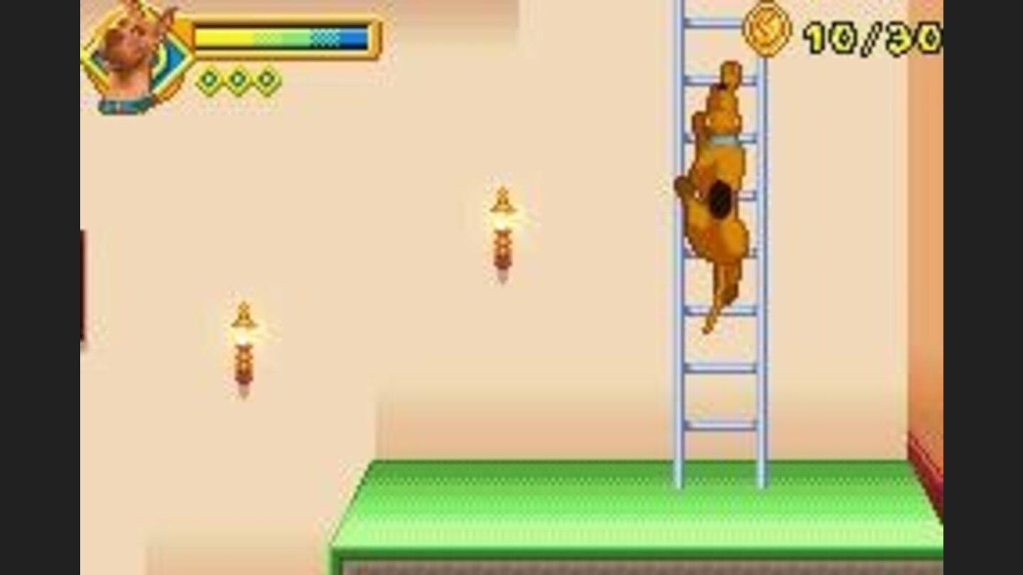 Scooby can climb ladders... quite impressive for a dog! Of course, Scooby can talk, so climbing ladders isnt much.