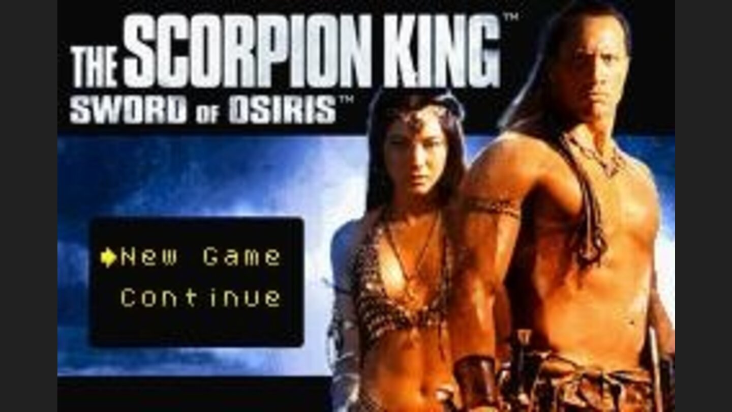 Title screen and main menu.