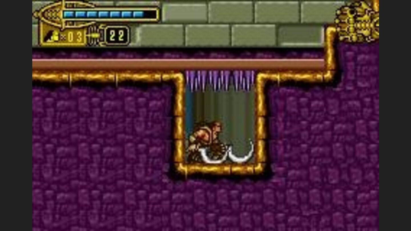 Protecting itself from a dangerous spike wall.