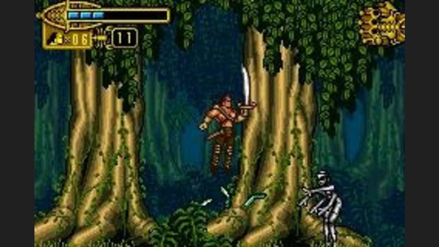 You avoid with success this multiple boomerang shot originated by hands of a possible Sheevas ancestor...