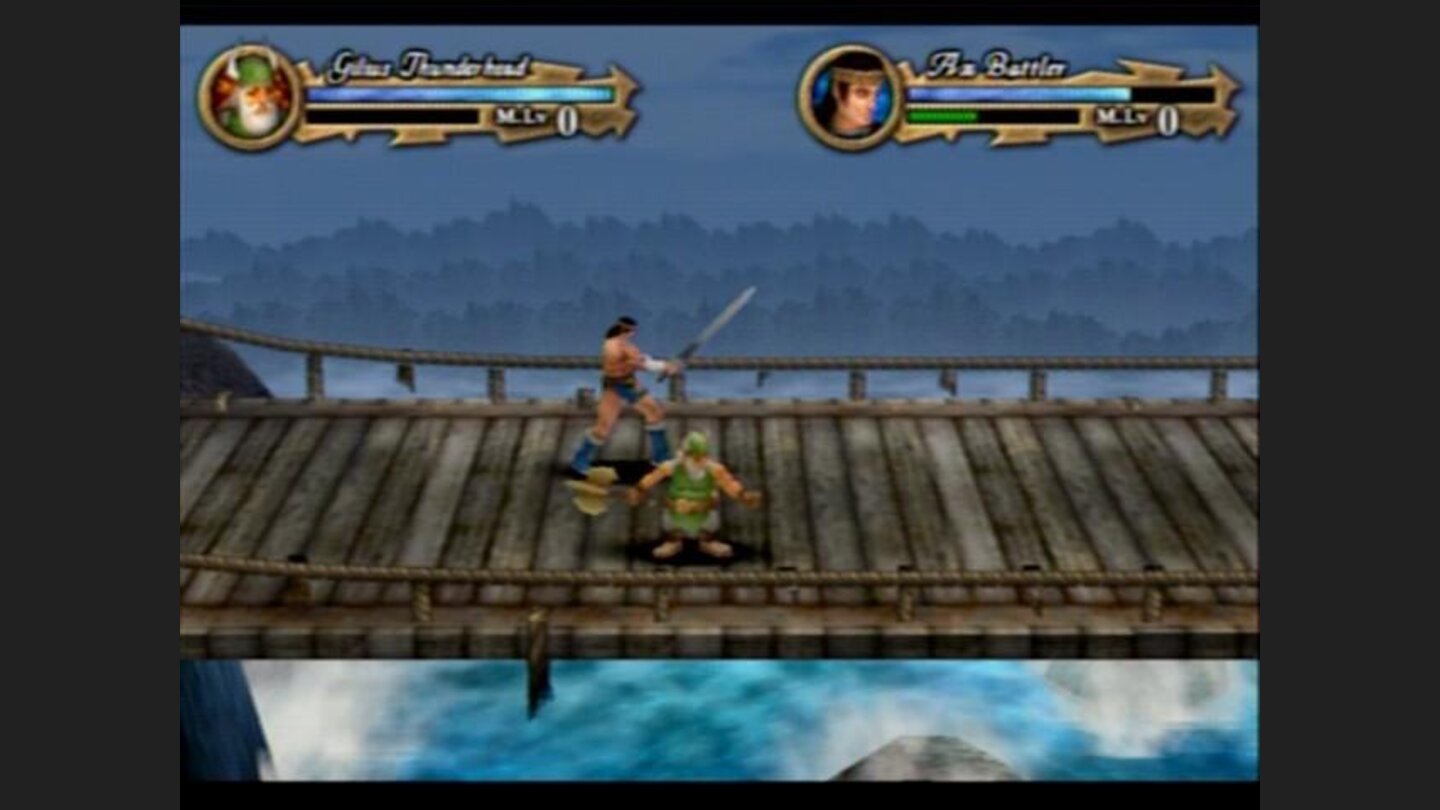 These boys look determined to cross the bridge