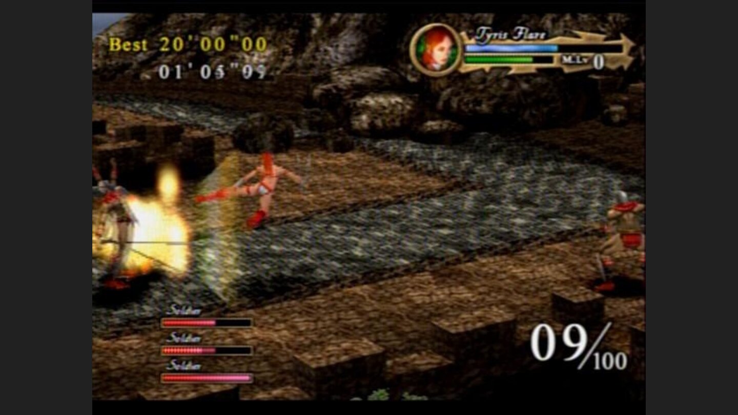 Playing the time mode, you have to kill 100 enemies within the time limit