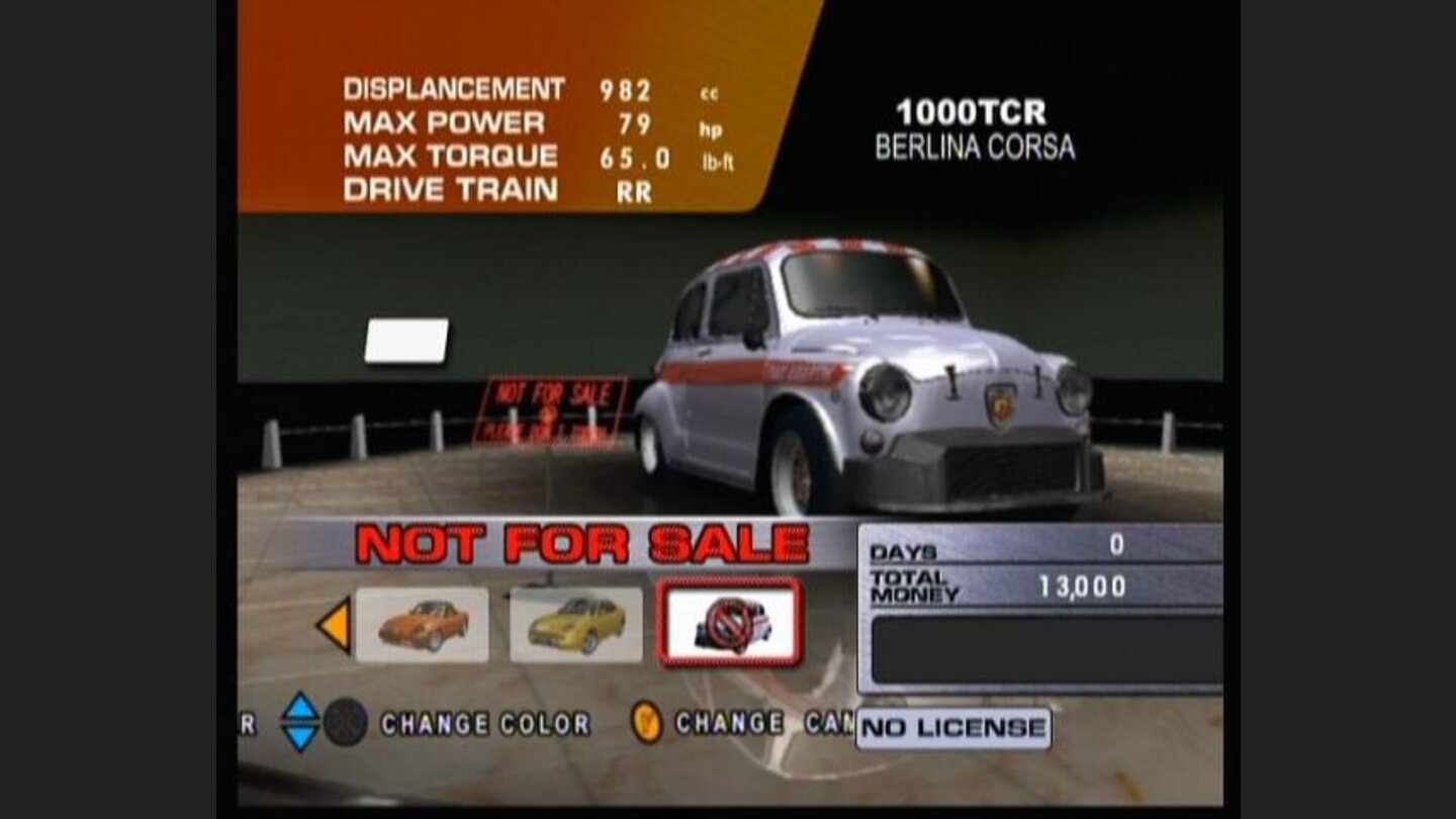 On the other hand, some older cars are not for sale, probably store ran out of stock at the moment.