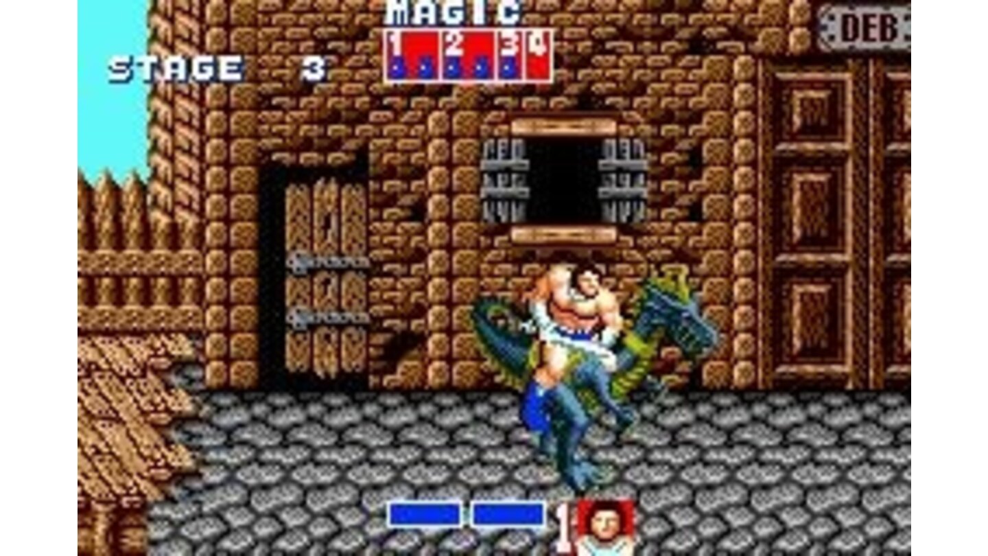 Golden Axe: Unsurprisingly this dragon is faster and more powerful than your Arnold will ever be.